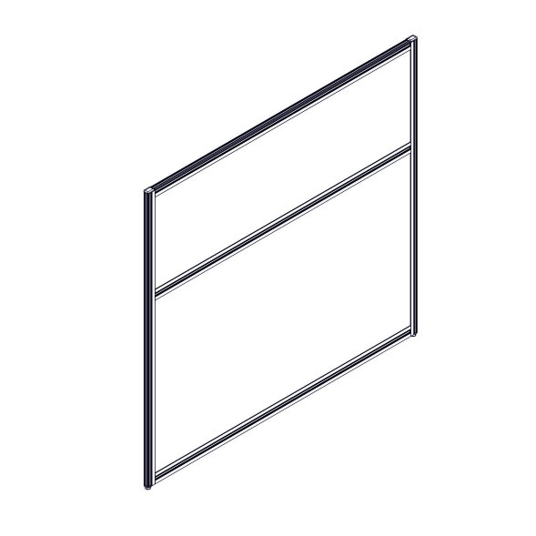 Секция комбинированной перегородки RP115SL120 Bravo grey/Серый 1200х22х1115 в Рязани 