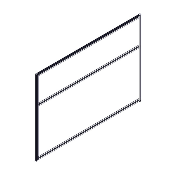 Секция комбинированной перегородки RP115SL160 Bravo grey/Серый 1600х22х1115 в Рязани 