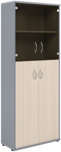 Шкаф комбинированный СТ-1.7 Клен/Металлик 770*365*1975