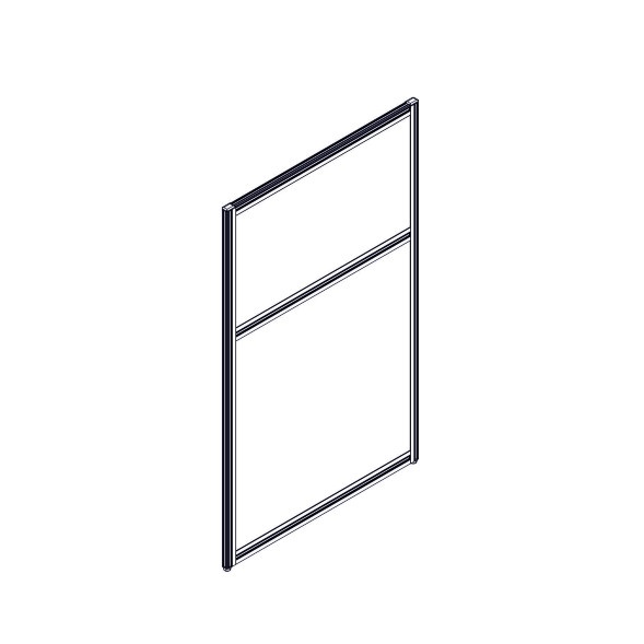 Секция комбинированной перегородки RP115SL70 Bravo grey/Серый 700х22х1115 в Рязани 