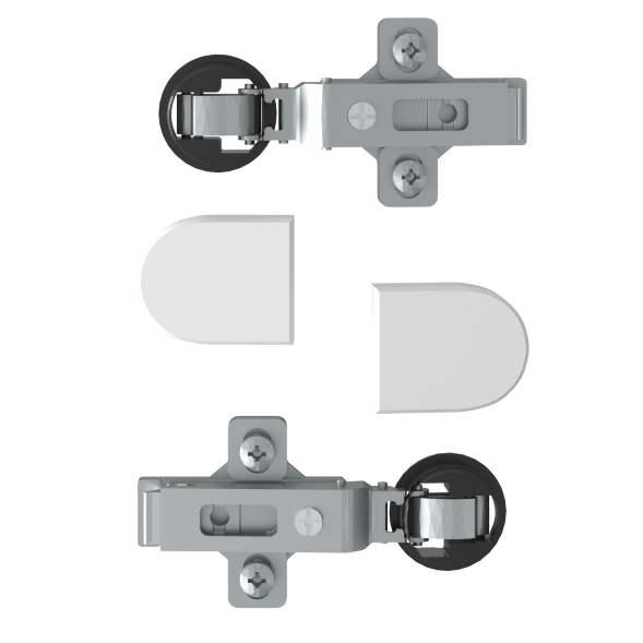 Комплект петель с заглушками для стеклянных дверей ESH-2 EDIS в Рязани 