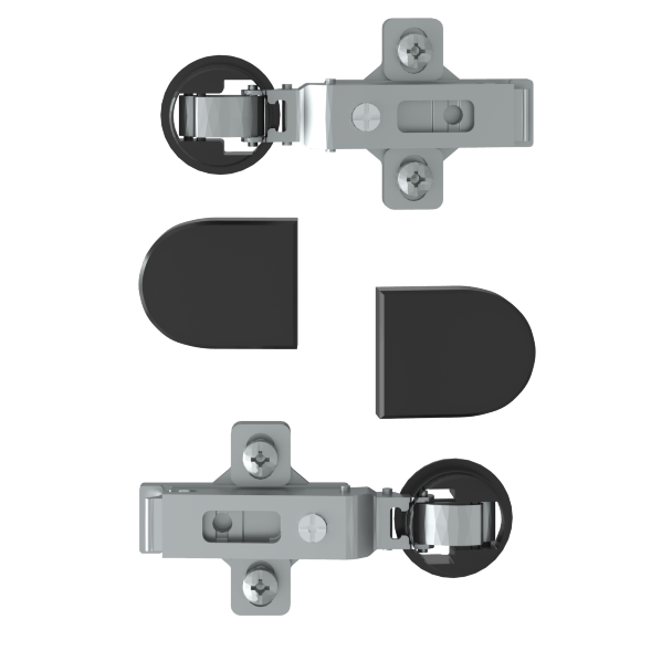 Комплект петель с заглушками для стеклянных дверей ESH-2 EDIS в Рязани 