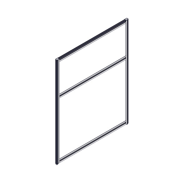 Секция комбинированной перегородки RP115SL90 Bravo grey/Серый 900х22х1115 в Рязани 