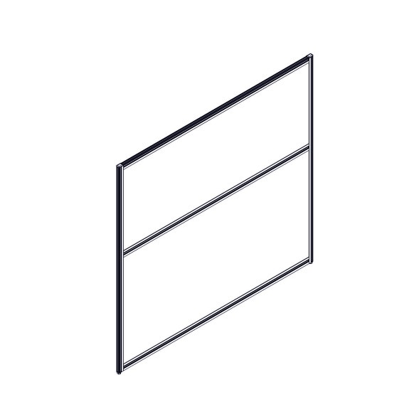 Секция комбинированной перегородки RP130SL140 Bravo grey/Серый 1400х22х1300 в Рязани 