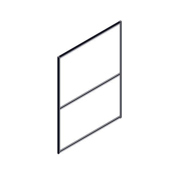 Секция комбинированной перегородки RP160SL120 Bravo grey/Серый 1200х22х1600 в Рязани 