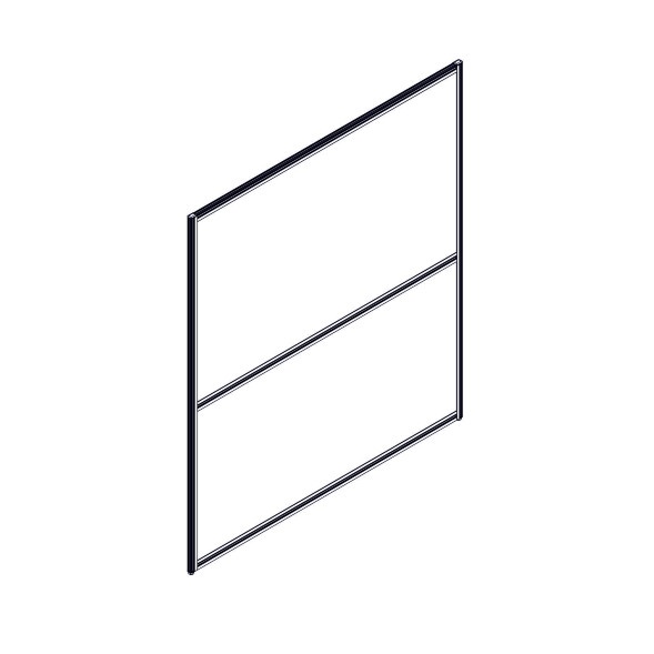 Секция комбинированной перегородки RP160SL140 Bravo grey/Серый 1400х22х1600 в Рязани 