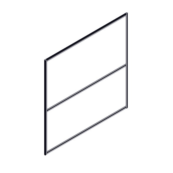 Секция комбинированной перегородки RP160SL160 Bravo grey/Серый 800х22х1600 в Рязани 