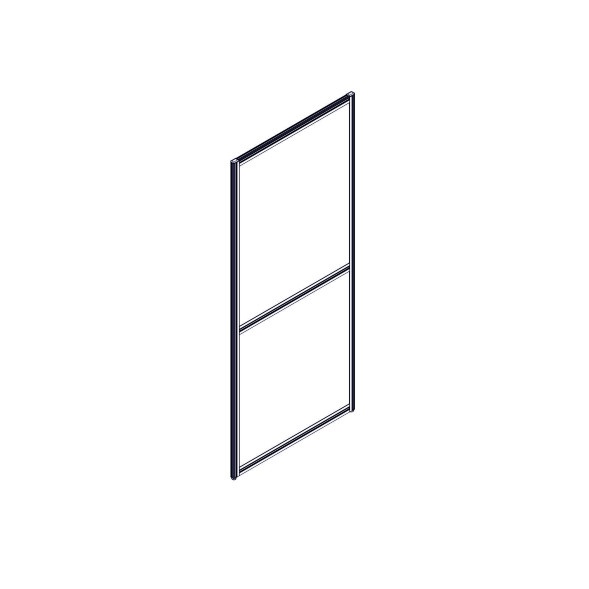 Секция комбинированной перегородки RP160SL70 Bravo grey/Серый 700х22х1600 в Рязани 