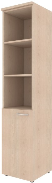 Шкаф колонка с глухой малой дверью (L) и топом XHC 42.5(L) Бук Тиара 432х432х1955 XTEN в Рязани 