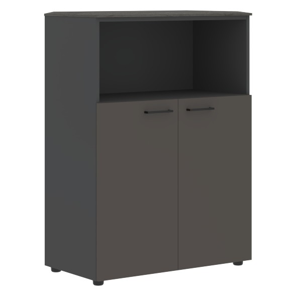 Шкаф с глухими малыми дверьми и топом JMC 85.3 856х452х1184 JAY в Рязани 