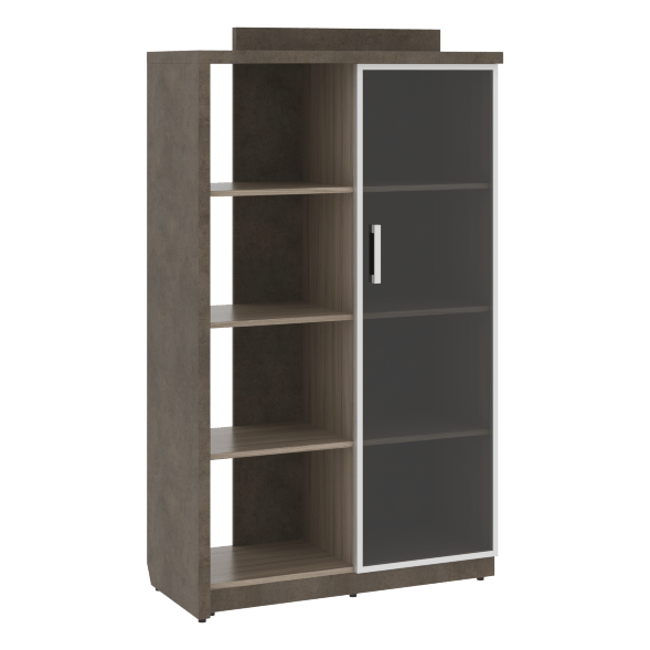 Шкаф СФ-534182 Бетон чикаго тем F187 ST9/Дрифтвуд H3090 ST22 1037х454,5х1770 WOOD&amp;amp;STONE в Рязани 