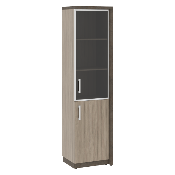 Шкаф СФ-534592 Бетон чикаго тем F187 ST9/Дрифтвуд H3090 ST22/Графит/Черный 537х454,5х2083 WOOD&amp;amp;STONE в Рязани 