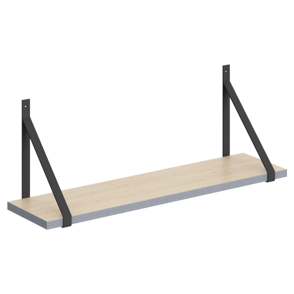 Полка с полкодержателями SH1-GINO 830х210х300 COFFEE в Рязани 