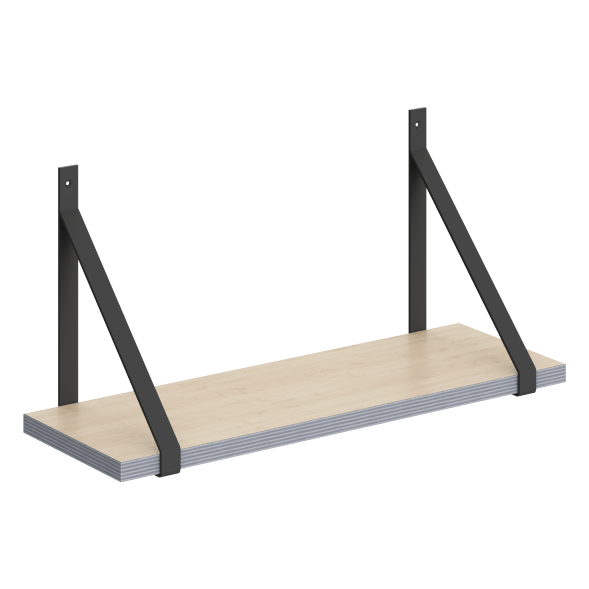 Полка с полкодержателями SH2-GINO 630х210х300 COFFEE в Рязани 