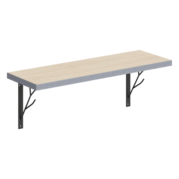 Полка с полкодержателями SH2-TREE 630х210х222 COFFEE в Рязани 