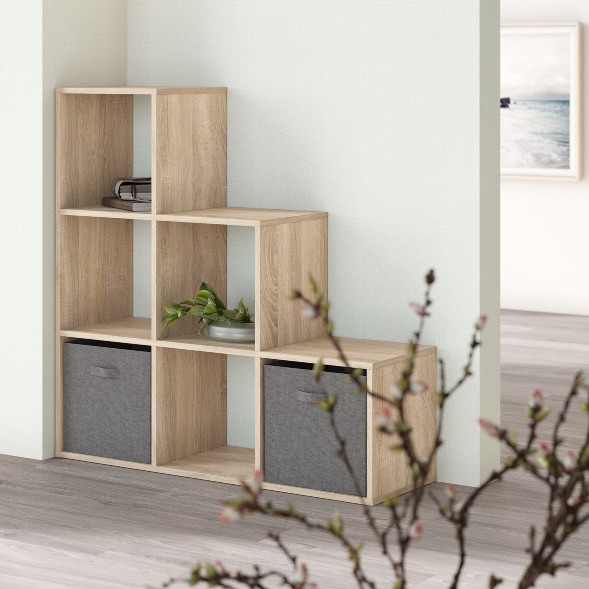 Стеллаж SH 1042 Дуб Сонома светлый 1044х330х1042 COMP в Рязани 