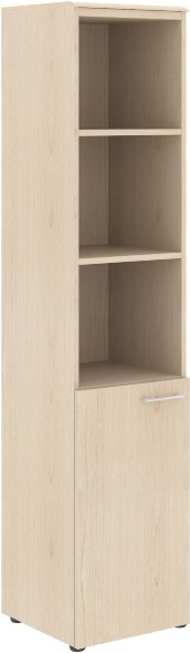 Шкаф колонка с глухой малой дверью (L) и топом WHC 42.5(L) Бук Тиара 432х432х1949 WAVE в Рязани 