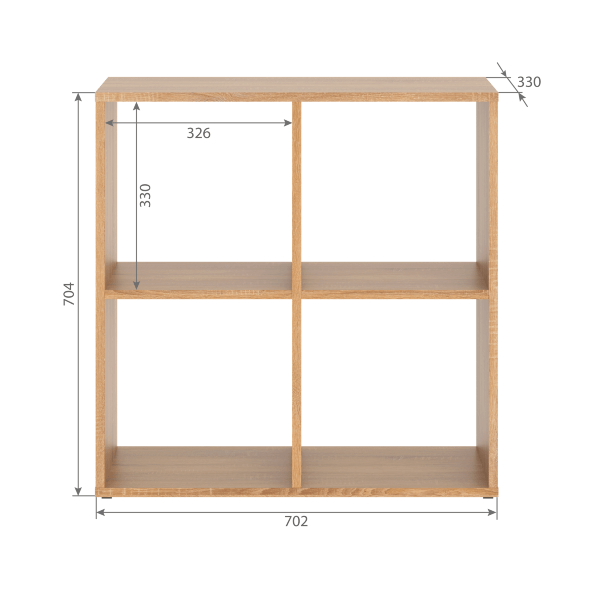Стеллаж SH 7070 Дуб Сонома светлый 702х330х700 COMP в Рязани 