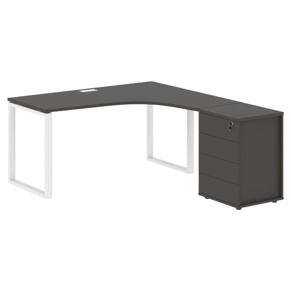 Стол эргономичный с тумбой EQCET 1518(R) 1560х1880х750 EDIS