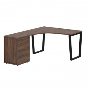 Стол эргономичный с тумбой EVCET 1318(L) 1360х1880х750 EDIS