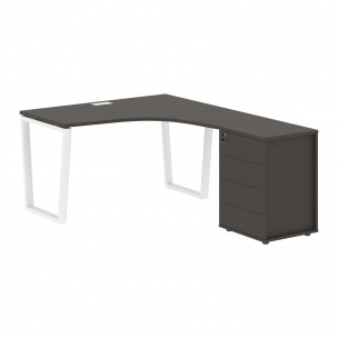 Стол эргономичный с тумбой EVCET 1318(R) 1360х1880х750 EDIS