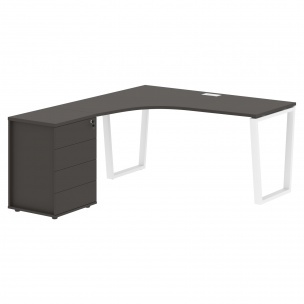 Стол эргономичный с тумбой EVCET 1518(L) 1560х1880х750 EDIS