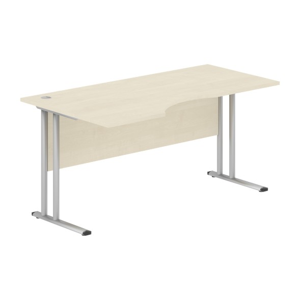Стол эргономичный СА-1M(L) Клен*/серебро 1600х900х755 IMAGO-M в Рязани 