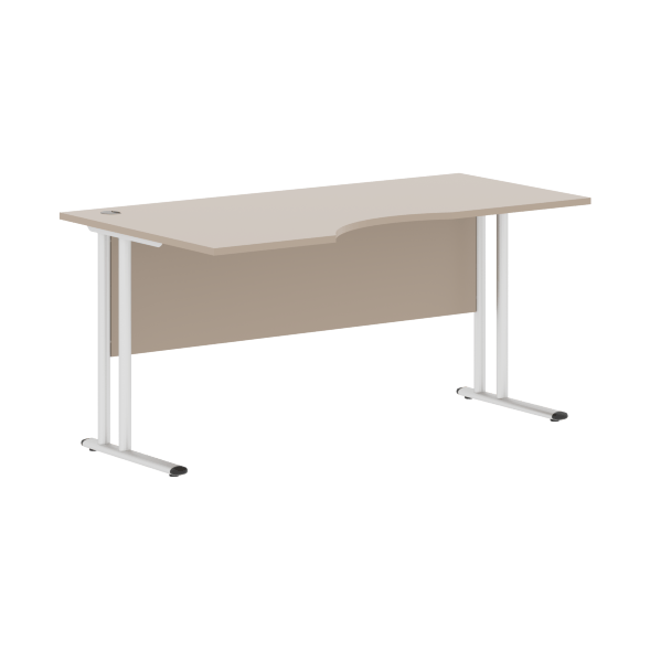 Стол эргономичный СА-1M(L) Клен*/серебро 1600х900х755 IMAGO-M в Рязани 