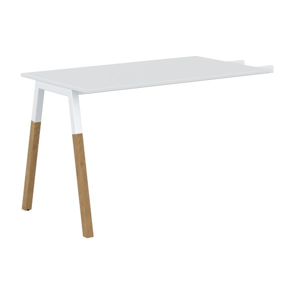 Брифинг-приставка FB 1167 Белый премиум/Белый-Бук 1180х670х733 FORTA в Рязани 