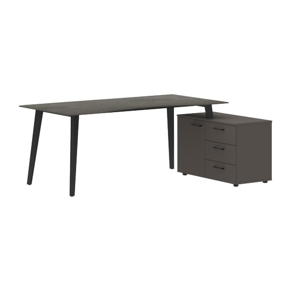 Стол руководителя с тумбой JCT 1813(R) 1800х1300х750 JAY в Рязани 