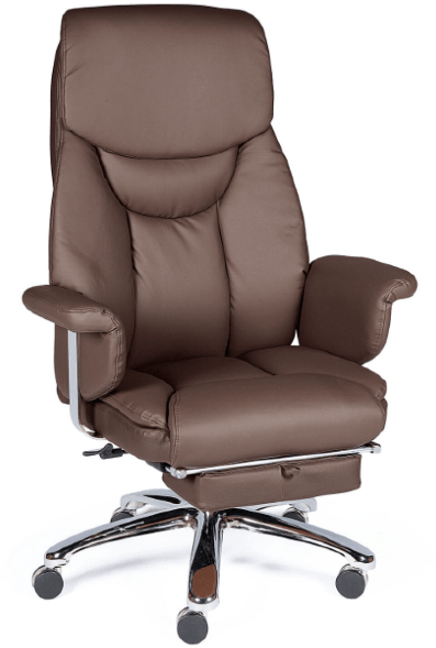 Кресло руководителя Парламент тёмно-коричневая кожа