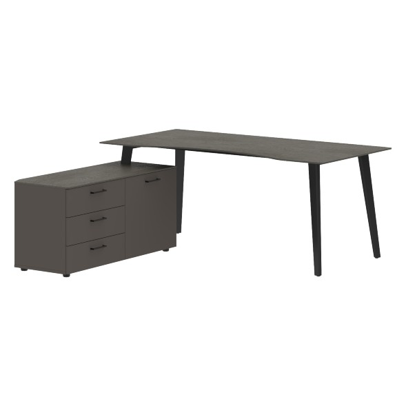 Стол руководителя с тумбой JCT 1818(L) 1800х1800х750 JAY в Рязани 