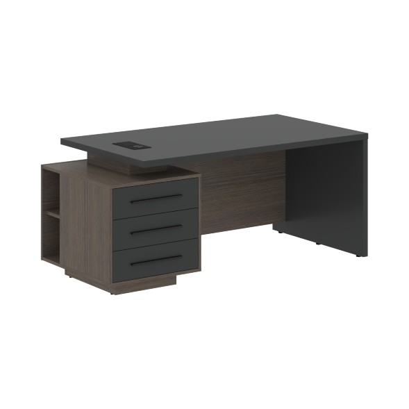 Стол руководителя с тумбой VCT 1890(L) 1800х900х750 VELION в Рязани 