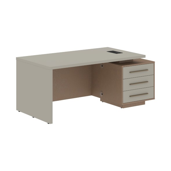 Стол руководителя с тумбой VCT 1890(R) 1800х900х750 VELION в Рязани 