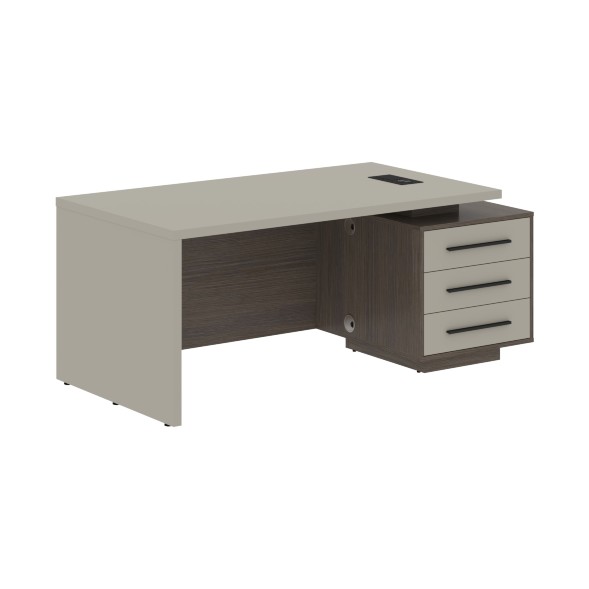 Стол руководителя с тумбой VCT 1890(R) 1800х900х750 VELION в Рязани 