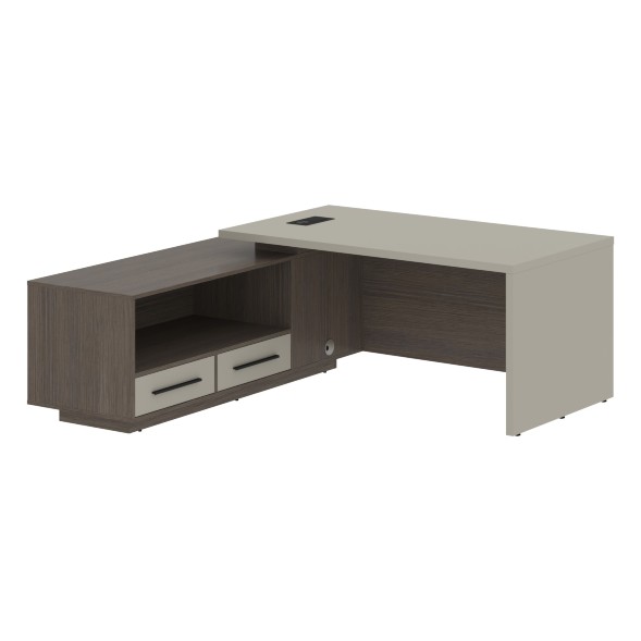 Стол руководителя с тумбой VCT 1919(L) 1900х1900х750 VELION в Рязани 