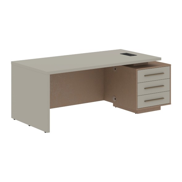 Стол руководителя с тумбой VCT 2090(R) 2000х900х750 VELION в Рязани 